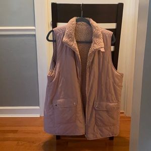 Entro Dusty Pink Reversible Vest - Size XL
